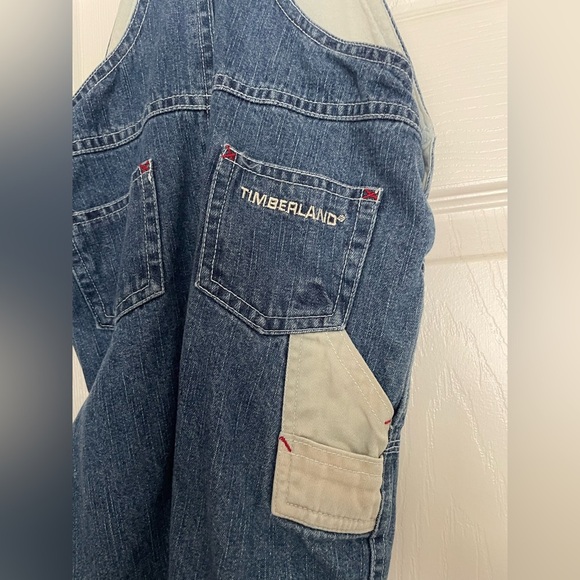 Timberland Kids Denim Overalls 6-9 months - Picture 4 of 7